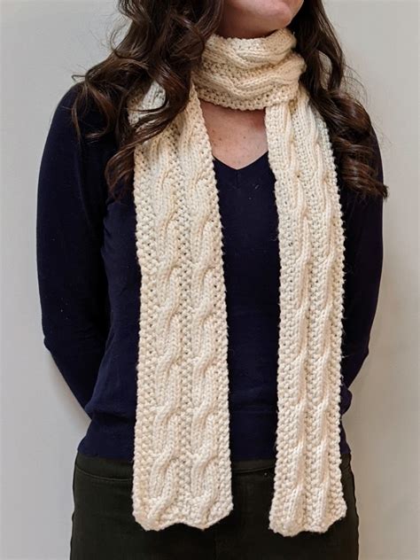 Cable Knit Scarf 